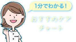 1分でわかる!おすすめケアチャート