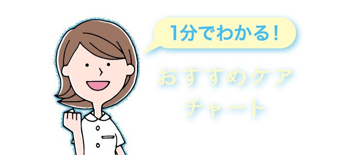1分でわかる!おすすめケアチャート