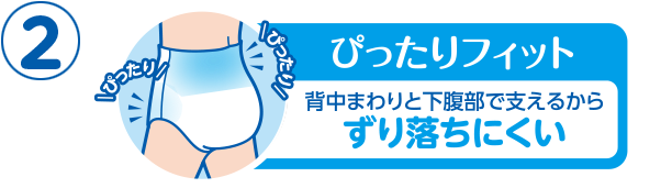 2 ぴったりフィット