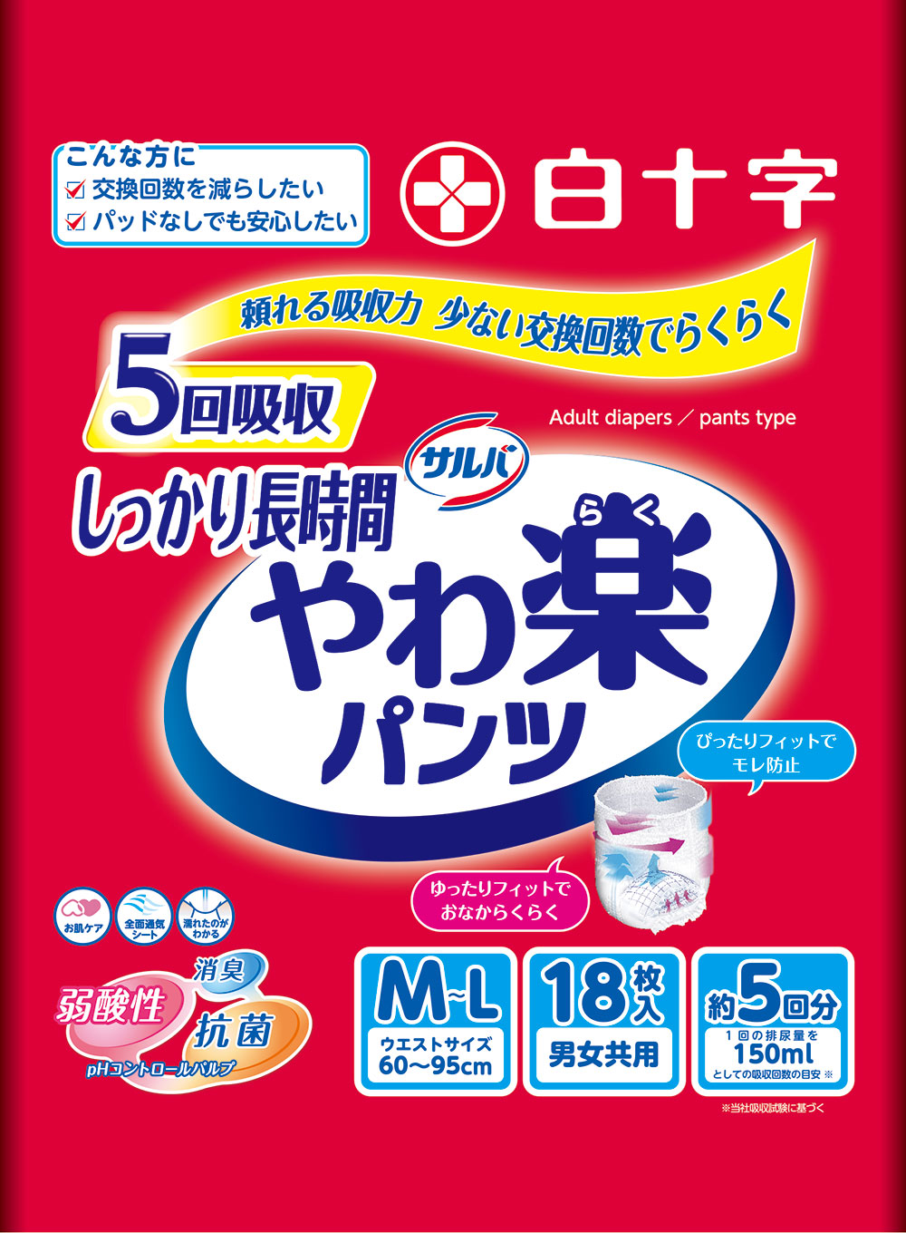 サルバ やわ楽パンツ しっかり長時間