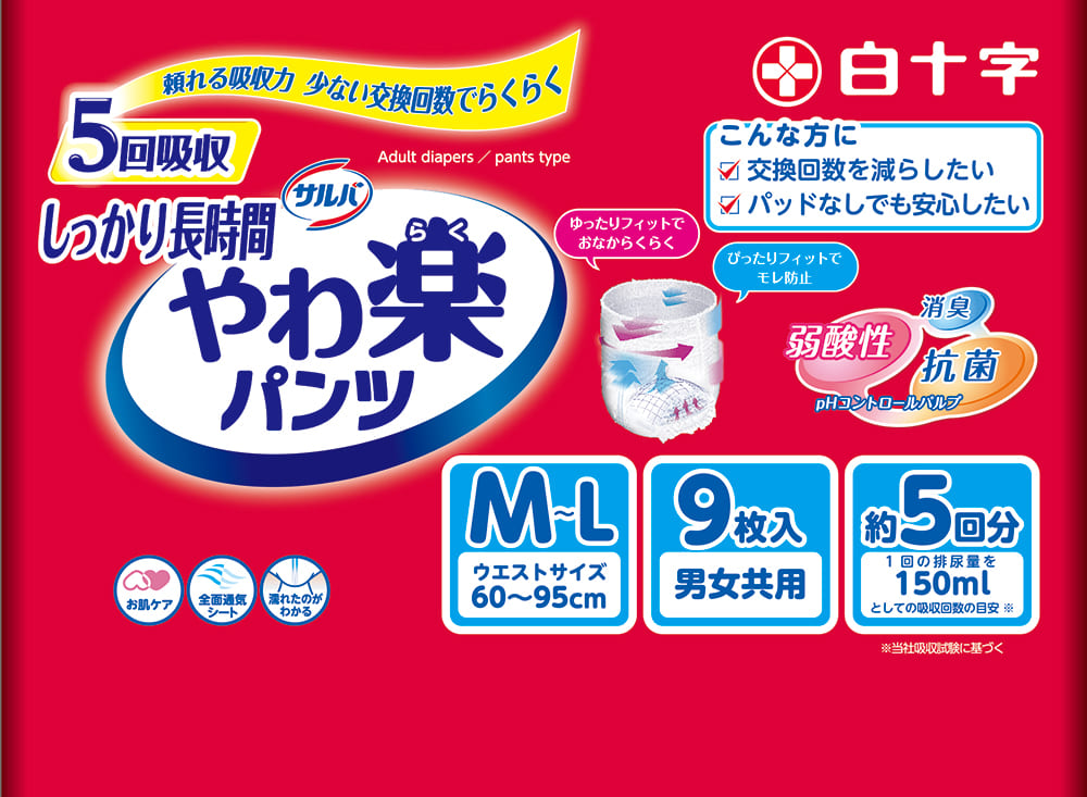 サルバ やわ楽パンツ しっかり長時間